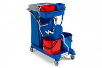 Materiaalwagen met 2 geremde wielen